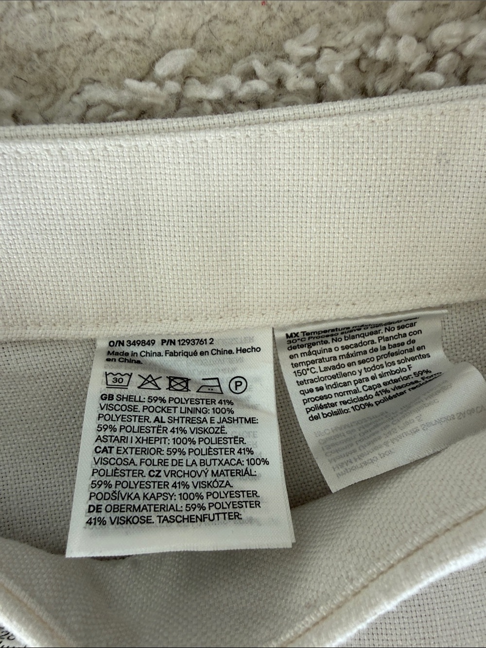 H&M Wide-Leg linen Pants in Off-White - Picture 4 of 7